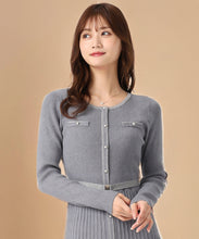 画像をギャラリービューアに読み込む, ラメ配色ニットワンピース/MM547404