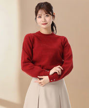 画像をギャラリービューアに読み込む, ラメ混ハイネックニット/MM548325