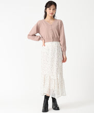 画像をギャラリービューアに読み込む, Vネックパフスリーブカーディガン/TT538403