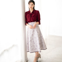 画像をギャラリービューアに読み込む, ラインフラワースカート/mm337202