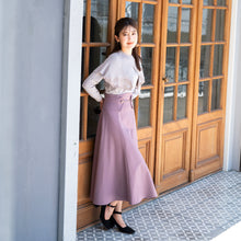 画像をギャラリービューアに読み込む, ウールライクコルセットフレアスカート/mm337209