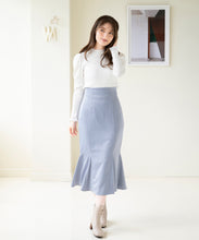 画像をギャラリービューアに読み込む, バックレースアップサテンマーメイドスカート/MM337226