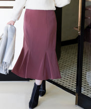 画像をギャラリービューアに読み込む, バックレースアップサテンマーメイドスカート/MM337226