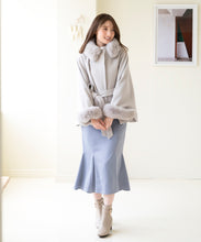 画像をギャラリービューアに読み込む, バックレースアップサテンマーメイドスカート/MM337226