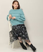 画像をギャラリービューアに読み込む, シフォンジーレースアップスカート/MM337228