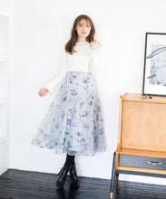 画像をギャラリービューアに読み込む, シフォンジーレースアップスカート/MM337228