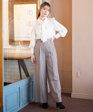 画像をギャラリービューアに読み込む, ウールライクバックレースアップワイドパンツ/MM337302