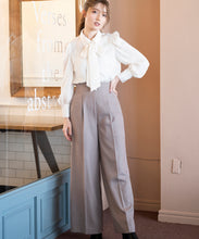 画像をギャラリービューアに読み込む, ウールライクバックレースアップワイドパンツ/MM337302