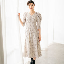 画像をギャラリービューアに読み込む, ラインフラワーワンピース/mm337401
