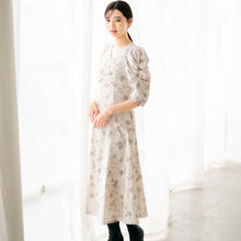 画像をギャラリービューアに読み込む, ラインフラワーワンピース/mm337401