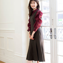 画像をギャラリービューアに読み込む, ウールライクマーメイドジャンスカ/mm337410