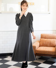 画像をギャラリービューアに読み込む, 襟付きマーメイドワンピース/MM337419