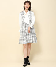 画像をギャラリービューアに読み込む, パール付きツイードジャンスカ/MM337420