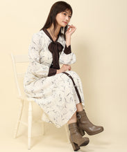 画像をギャラリービューアに読み込む, バイカラーボウタイフラワーワンピース/MM337423