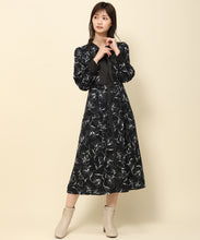 画像をギャラリービューアに読み込む, バイカラーボウタイフラワーワンピース/MM337423