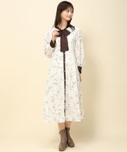 画像をギャラリービューアに読み込む, バイカラーボウタイフラワーワンピース/MM337423
