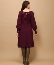 画像をギャラリービューアに読み込む, バックリボンニットミニワンピース/MM337425