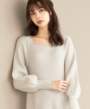 画像をギャラリービューアに読み込む, バックリボンニットミニワンピース/MM337425