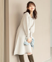 画像をギャラリービューアに読み込む, バックリボンニットミニワンピース/MM337425