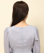 画像をギャラリービューアに読み込む, ピーチサテンサイドレースアップワンピース/MM337426