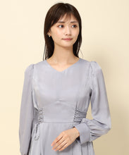 画像をギャラリービューアに読み込む, ピーチサテンサイドレースアップワンピース/MM337426