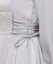 画像をギャラリービューアに読み込む, ピーチサテンサイドレースアップワンピース/MM337426