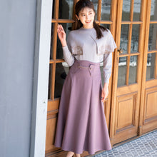 画像をギャラリービューアに読み込む, フラワー刺繍ケープニット/mm338310