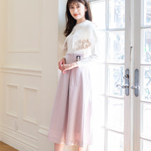 画像をギャラリービューアに読み込む, フラワー刺繍ケープニット/mm338310