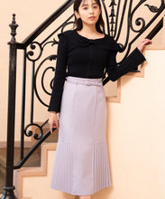 画像をギャラリービューアに読み込む, リボンケープカラーニット/MM338316