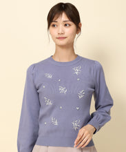 画像をギャラリービューアに読み込む, すずらんパール刺繍ニット/MM338317