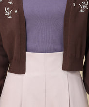 画像をギャラリービューアに読み込む, すずらんパール刺繍カーディガン/MM338409