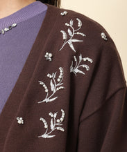 画像をギャラリービューアに読み込む, すずらんパール刺繍カーディガン/MM338409