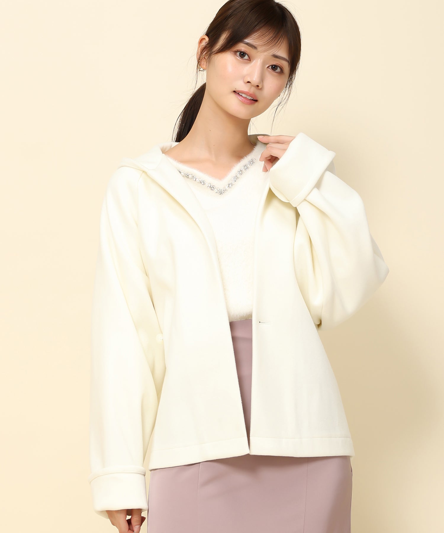 中空糸ニットメルトンフードコート/MM338602 – MISCH MASCH|31 Sons de