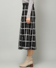 画像をギャラリービューアに読み込む, ラメ刺繍チェックスカート/MM347212