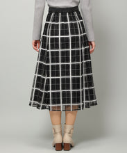 画像をギャラリービューアに読み込む, ラメ刺繍チェックスカート/MM347212