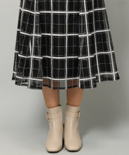 画像をギャラリービューアに読み込む, ラメ刺繍チェックスカート/MM347212