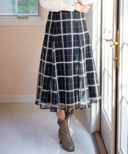 画像をギャラリービューアに読み込む, ラメ刺繍チェックスカート/MM347212