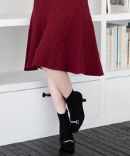 画像をギャラリービューアに読み込む, ブローチ付き成型リブニットワンピース/MM347401