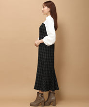 画像をギャラリービューアに読み込む, ラメツイードビスチェ風ドッキングワンピース/MM347403