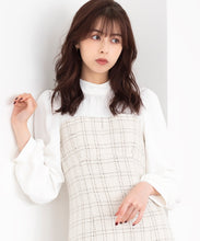 画像をギャラリービューアに読み込む, ラメツイードビスチェ風ドッキングワンピース/MM347403