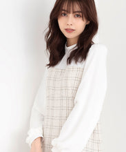 画像をギャラリービューアに読み込む, ラメツイードビスチェ風ドッキングワンピース/MM347403