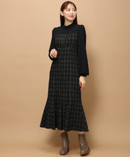 画像をギャラリービューアに読み込む, ラメツイードビスチェ風ドッキングワンピース/MM347403