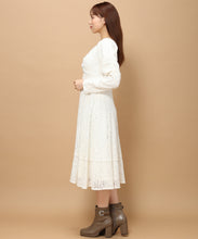 画像をギャラリービューアに読み込む, レース袖コンシャスワンピース/MM347406