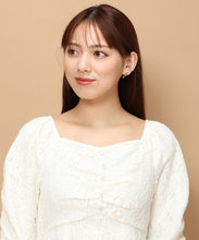 画像をギャラリービューアに読み込む, レース袖コンシャスワンピース/MM347406