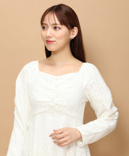画像をギャラリービューアに読み込む, レース袖コンシャスワンピース/MM347406