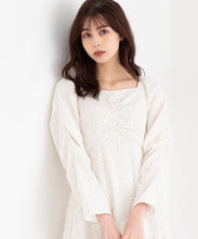 画像をギャラリービューアに読み込む, レース袖コンシャスワンピース/MM347406