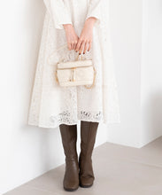 画像をギャラリービューアに読み込む, レース袖コンシャスワンピース/MM347406