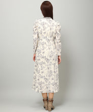 画像をギャラリービューアに読み込む, ハイネックタイ付きフラワーワンピース/MM347410