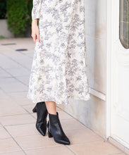 画像をギャラリービューアに読み込む, ハイネックタイ付きフラワーワンピース/MM347410