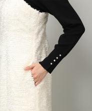 画像をギャラリービューアに読み込む, カットジャガードフリンジキャミワンピース/MM347420